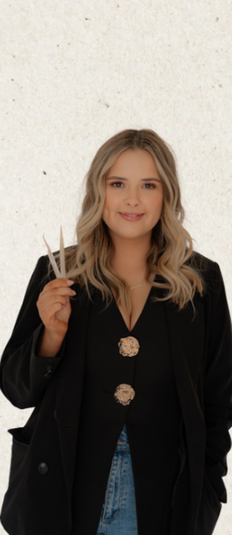 Maddy, the lash and brow artist behind Pure Joy Beauty